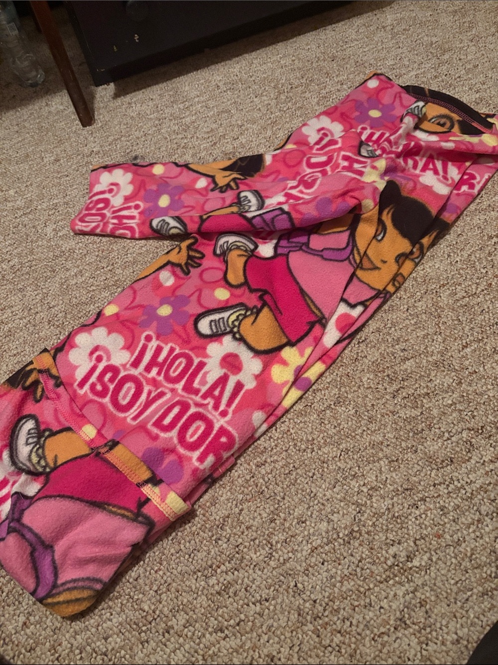 Pink Dora the Explorer Fleece Snuggie (blanket with arms)